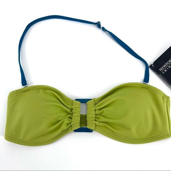 NWT-Newport‎ news bikini top Green & Teal size 4 - Picture 1 of 9
